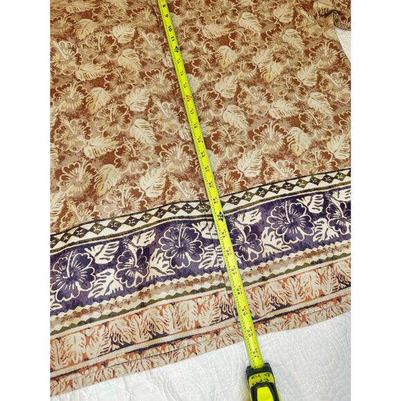 Vtg Retro St. John's Bay Button Up Linen & Cotton Hawaiian Shirt size lg - Picture 7 of 7